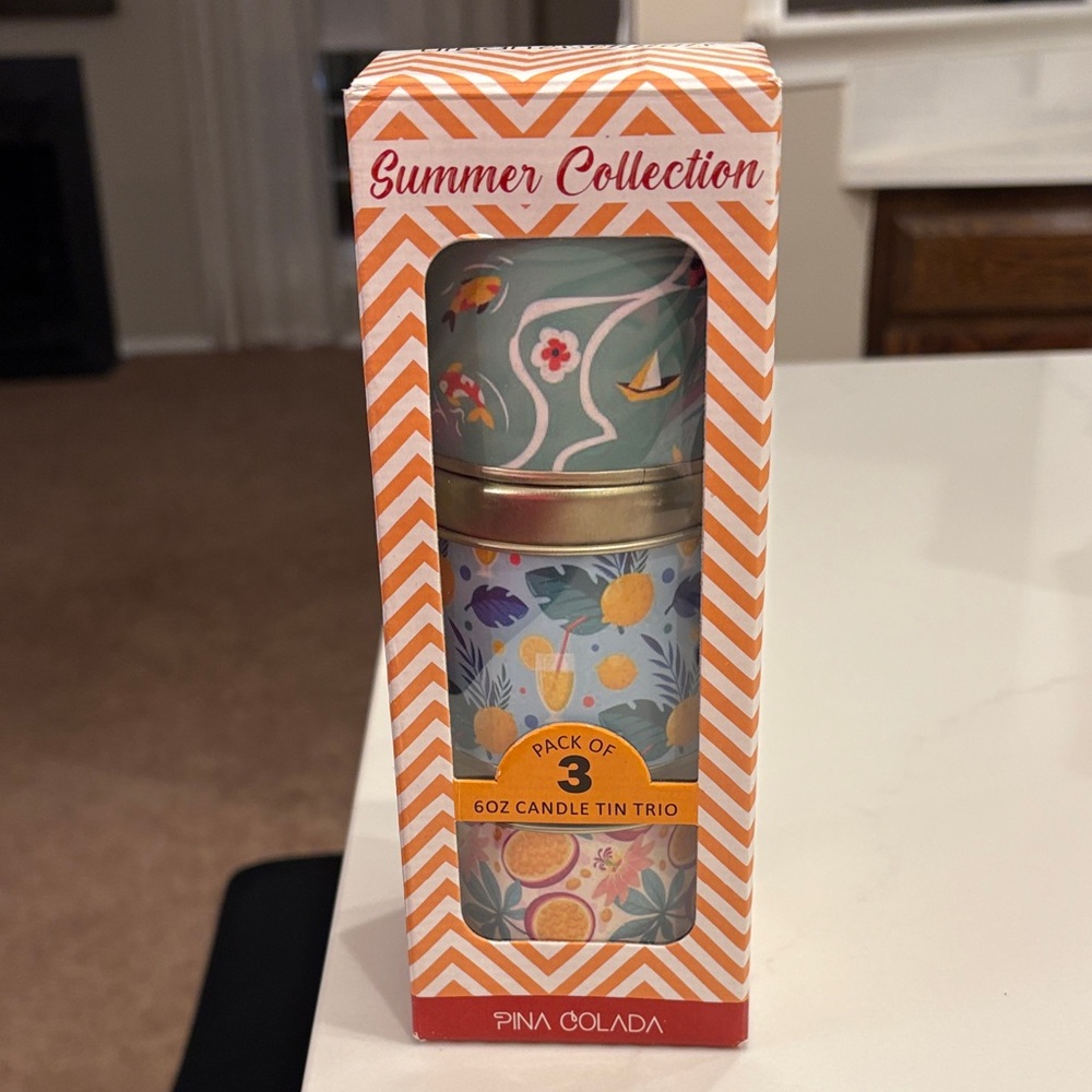 Summer Collection Pina Colada Candle Trio